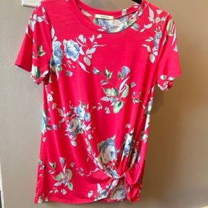 EUC Boutique Twist Front Top- L